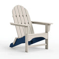 Fauteuil Adirondack 80 x 93 x 98 cm en bois beige pour extérieur pliant